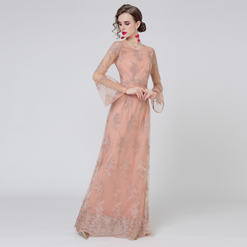 Grace long sleeve formal dress long elegant evening dress for women