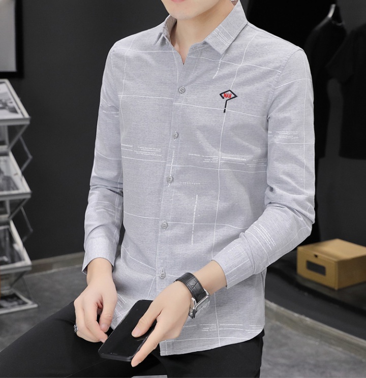 Autumn and winter business simple long sleeve shirt