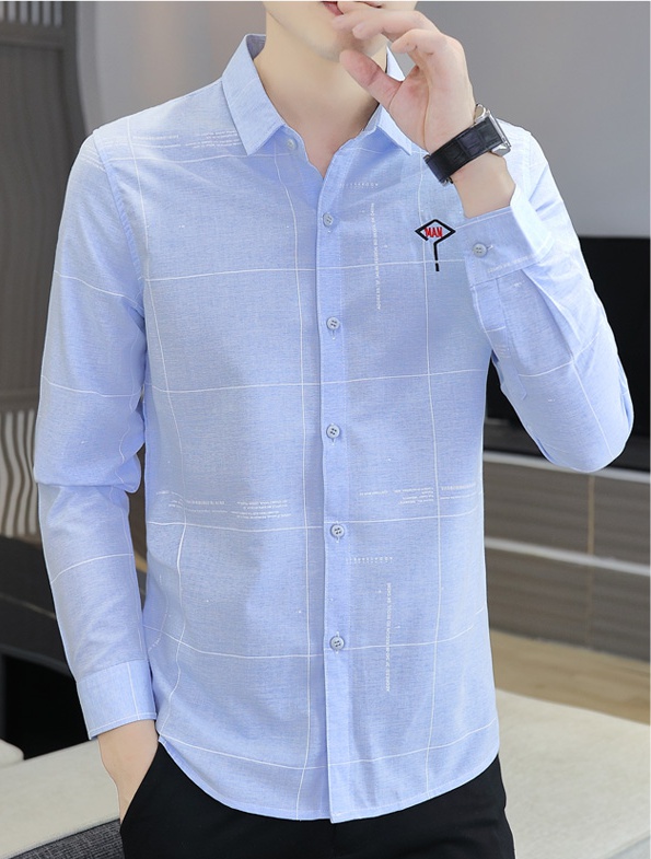 Autumn and winter business simple long sleeve shirt