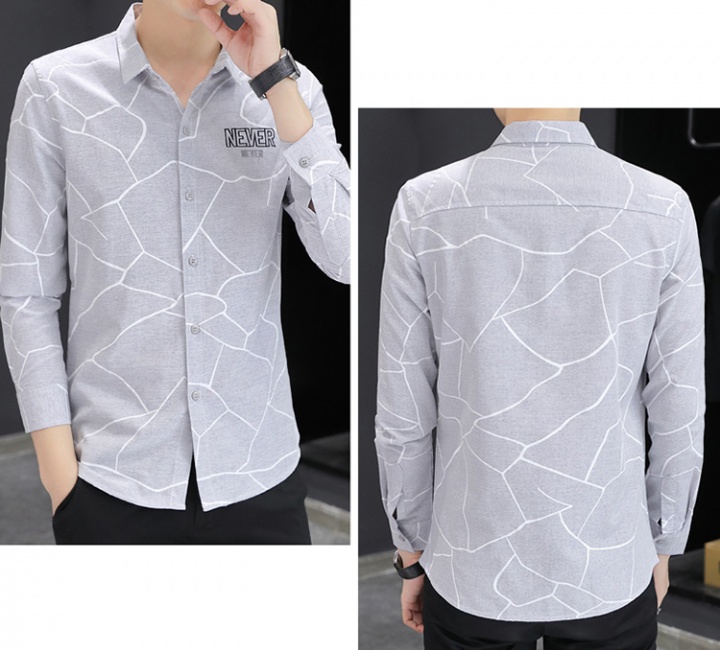 Slim simple long sleeve Casual business shirt for men