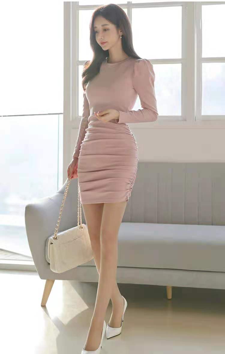 Bottoming fashion autumn and winter cozy dress