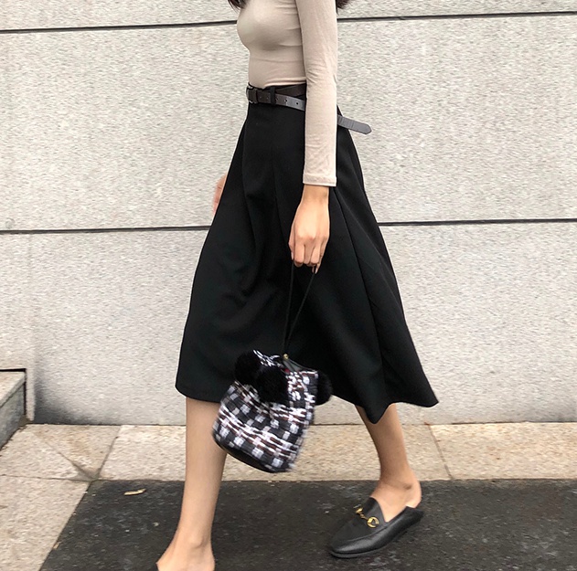 Korean style all-match short skirt simple skirt for women