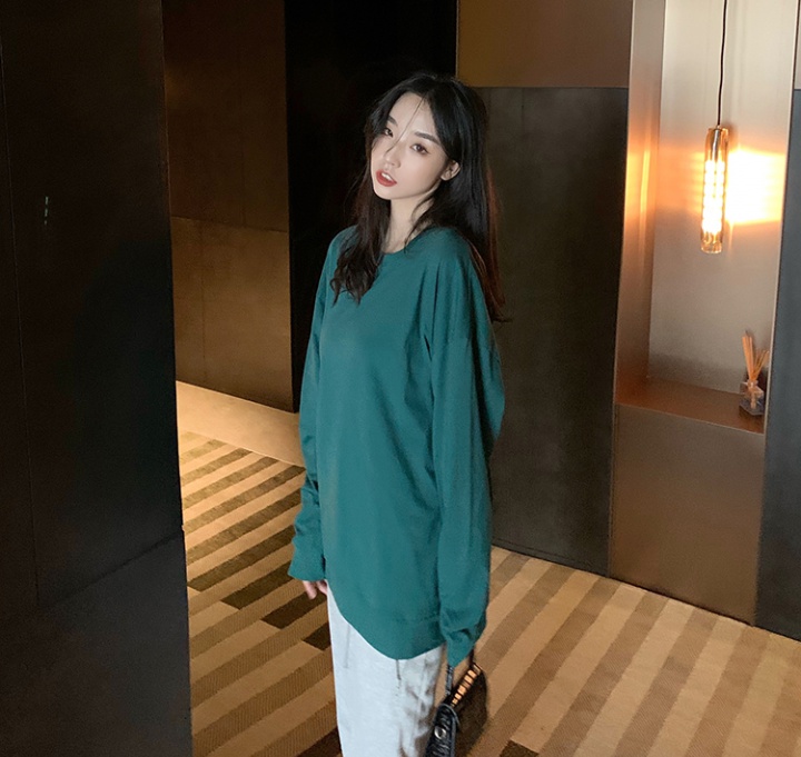 Autumn Casual pure Korean style lazy T-shirt for women