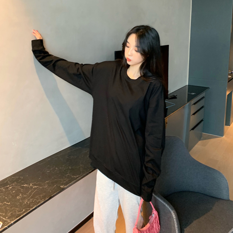 Autumn Casual pure Korean style lazy T-shirt for women