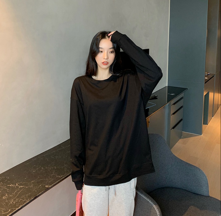 Autumn Casual pure Korean style lazy T-shirt for women