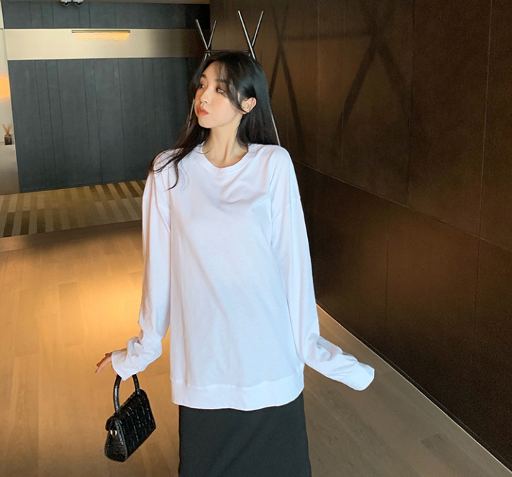 Autumn Casual pure Korean style lazy T-shirt for women