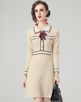 Knitted ladies sweater dress autumn dress for women