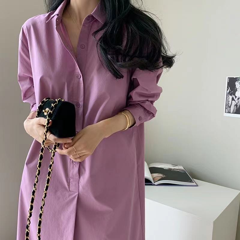 Long dress Korean style shirt