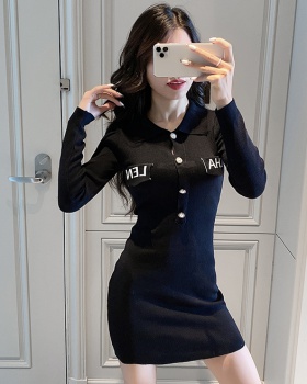 Autumn slim package hip bottoming knitted dress