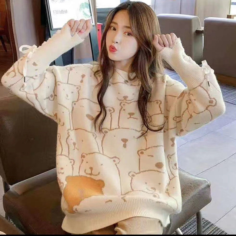 Autumn cashmere sweater bandage knitted tops for women