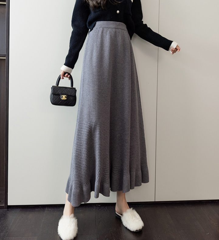 High waist long skirt Korean style skirt for women