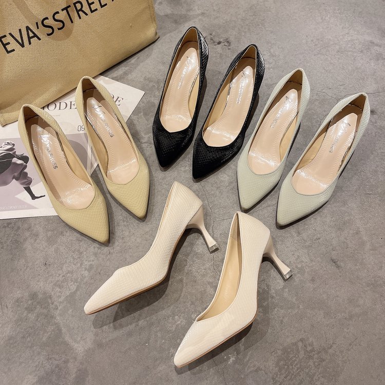 Autumn fashion shoes low fine-root high-heeled shoes for women