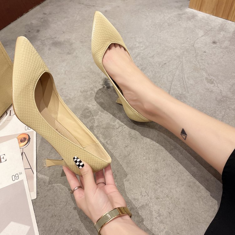 Autumn fashion shoes low fine-root high-heeled shoes for women