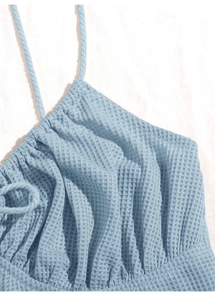 Fold sling sweater front bandage drawstring underwear