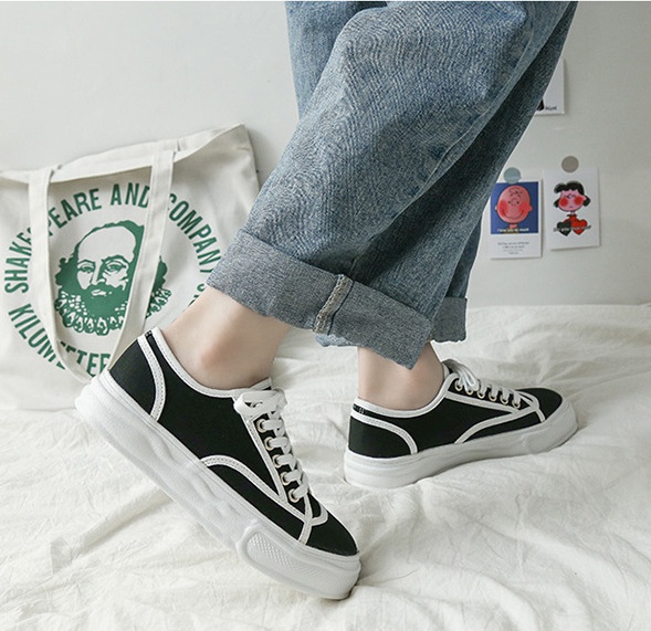 Minority thick crust shoes Casual canvas shoes