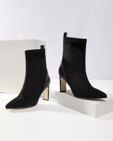 Large yard high-heeled short boots broadcloth boots