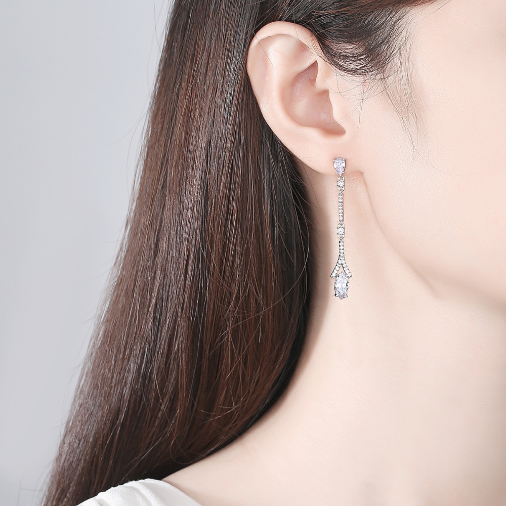 Korean style stud earrings drops of water earrings