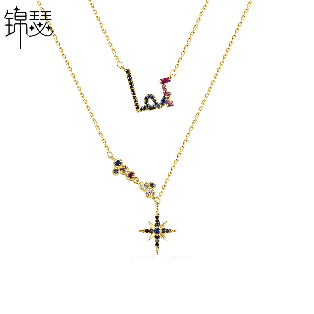 Korean style fashion letters necklace for women