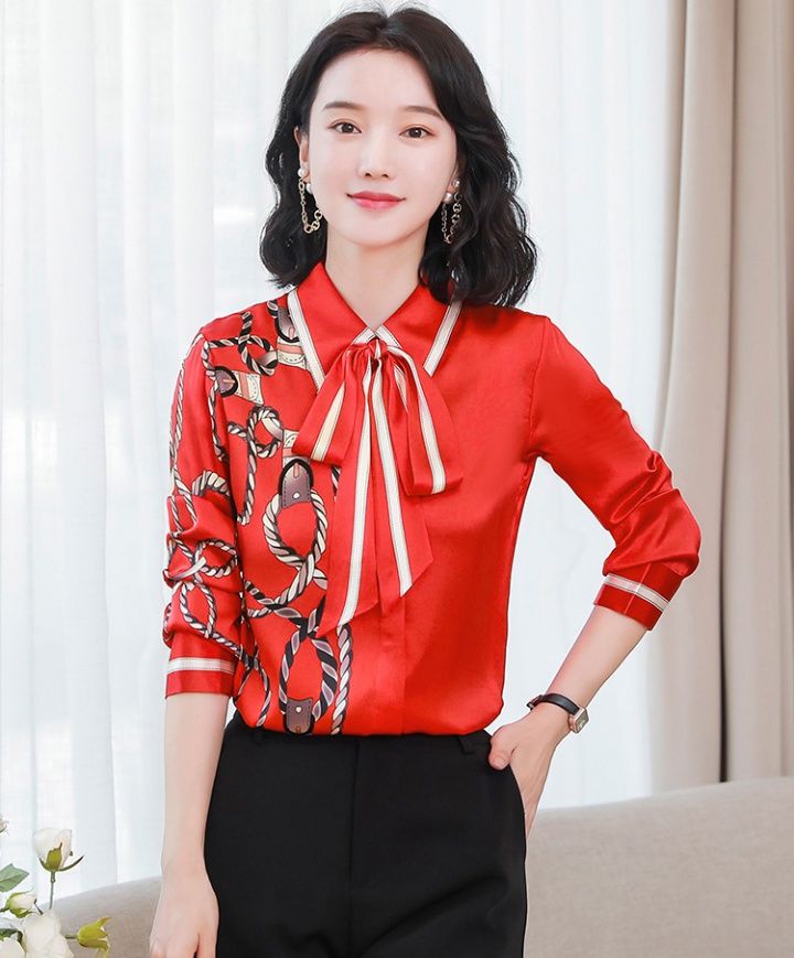 Printing autumn Western style loose shirt for women