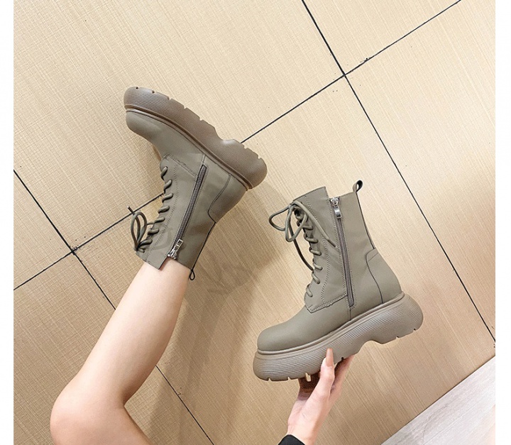 Autumn and winter short boots before lacing boots for women
