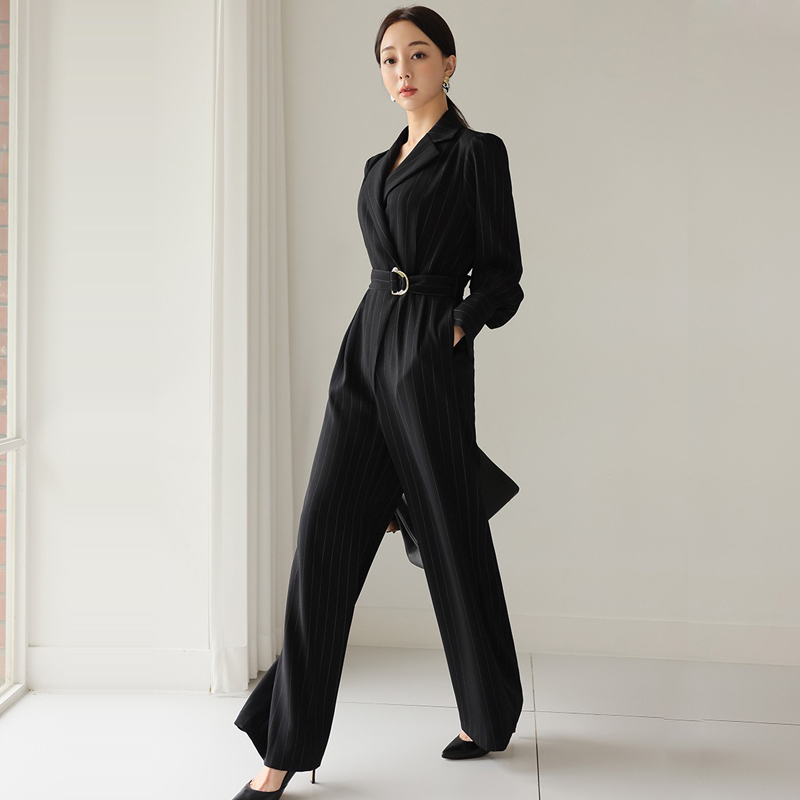 Korean style business suit profession jumpsuit