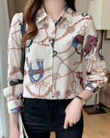 Printing fashion tops temperament shirt for women