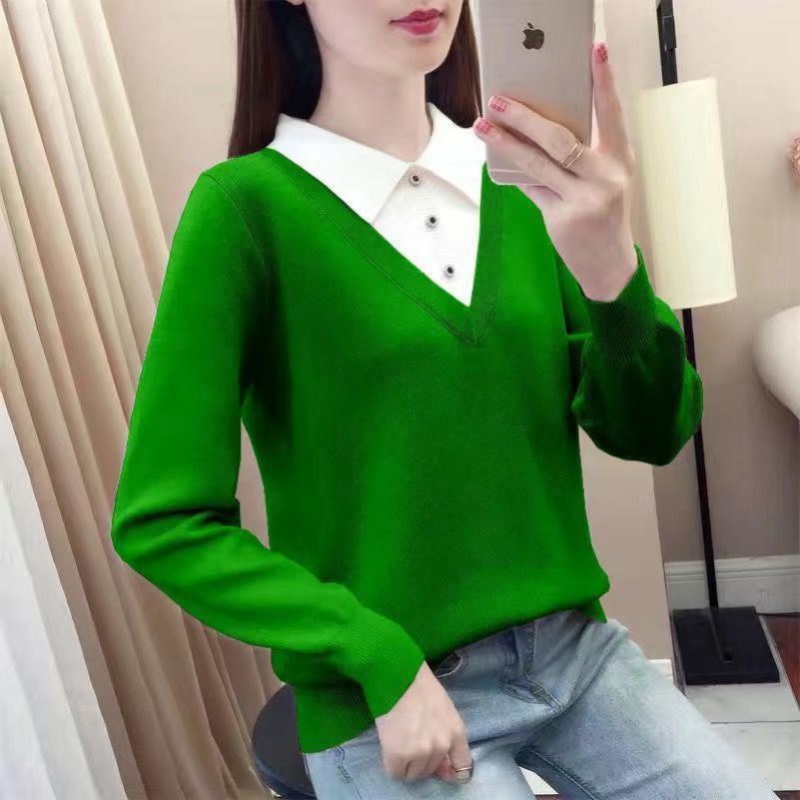 Autumn and winter sweater Western style bottoming shirt