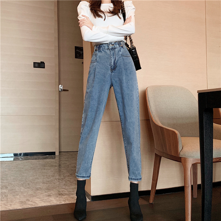 Temperament fashion nine pants Korean style jeans for women