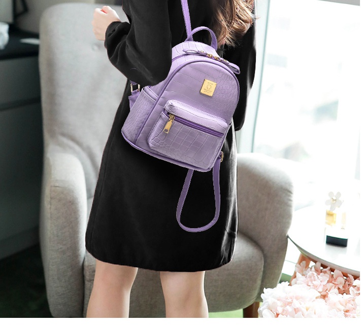 Travel fashion backpack student schoolbag for women