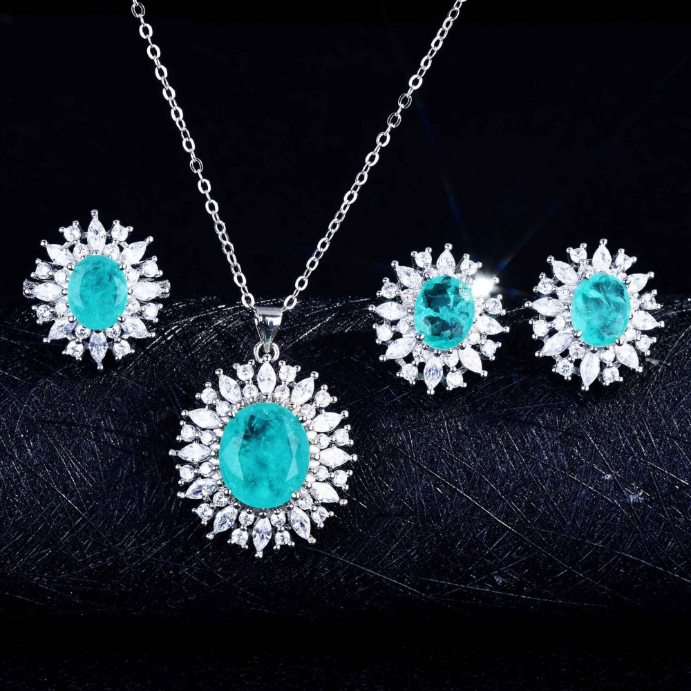 Opening necklace luxurious ring a set
