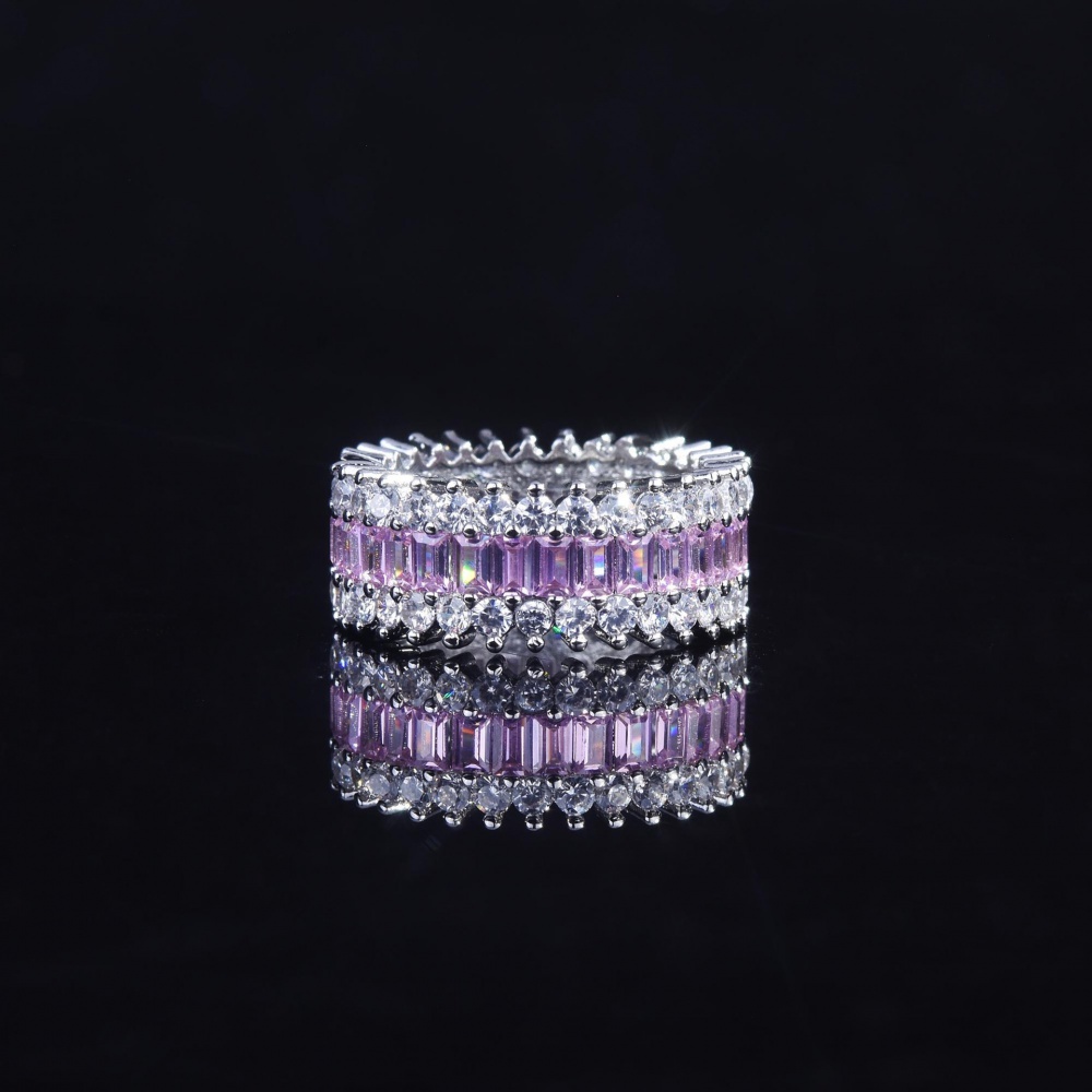 Fashion fully-jewelled temperament ring