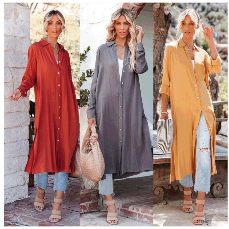 Loose autumn and winter shirt Casual dress for women