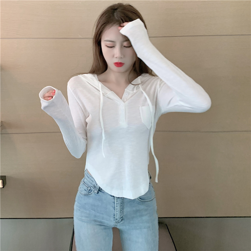 Simple Casual T-shirt Korean style tops for women