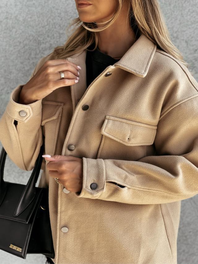 Pure fashion Casual woolen coat for women