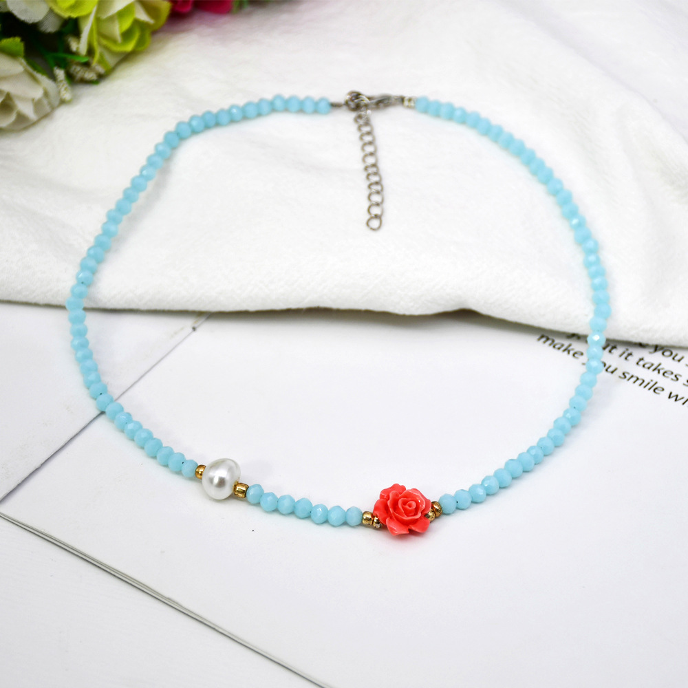 Simple Korean style necklace pearl accessories for women