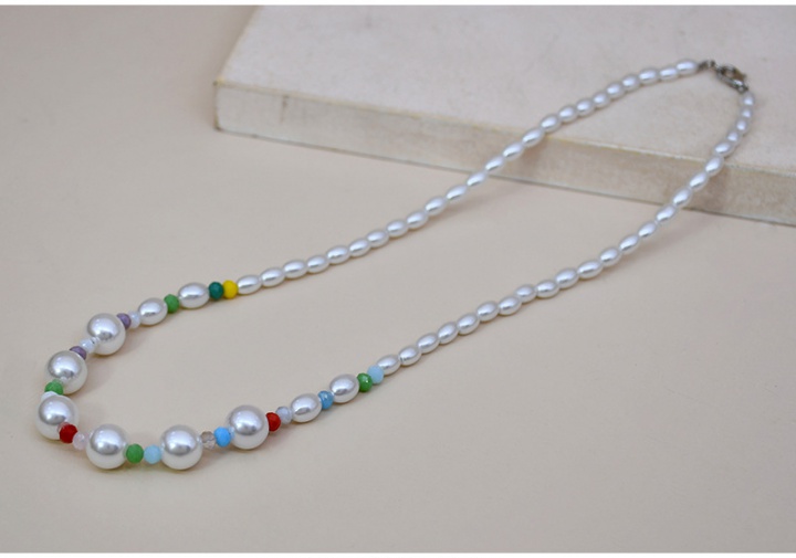 Pearl clavicle necklace splice accessories for women