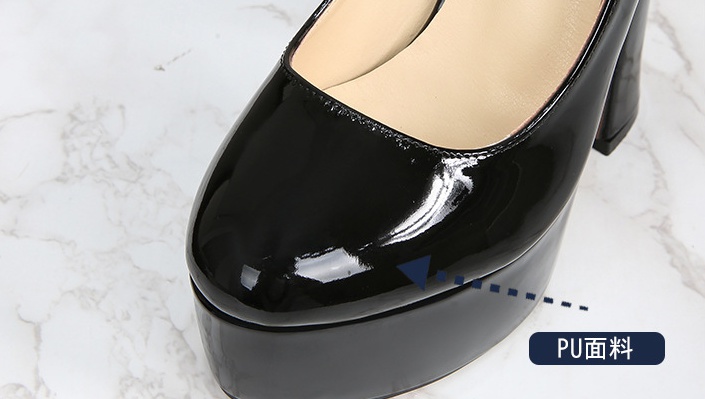 Round model high-heeled shoes catwalk platform for women