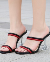 Lady high-heeled candy colors thick sandals for women