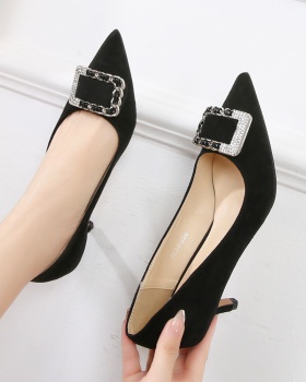 Pointed high-heeled shoes France style shoes for women