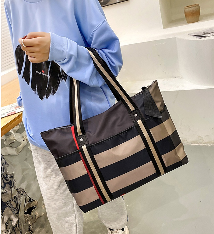 Plaid simple shoulder bag fashion travel bag for women