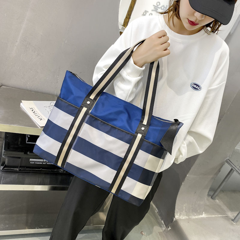 Plaid simple shoulder bag fashion travel bag for women
