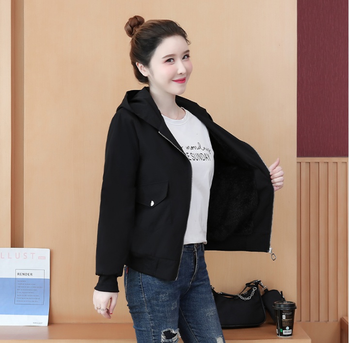 Winter cotton coat lamb fur coat for women