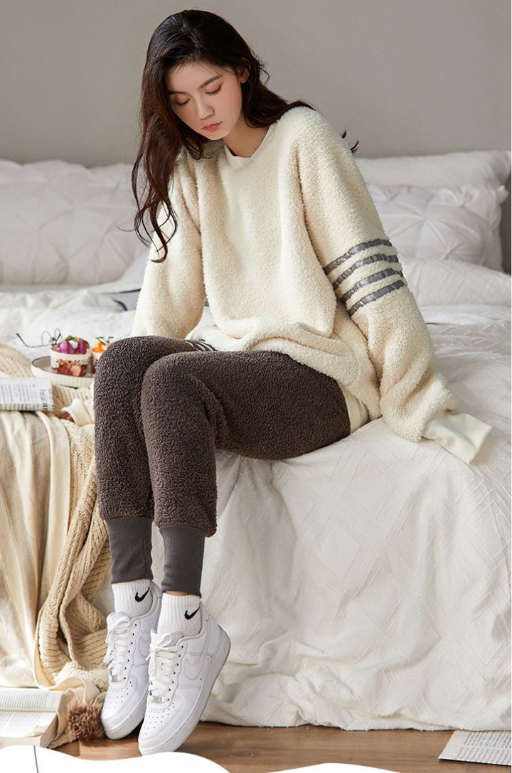Homewear autumn and winter loose pajamas a set for women