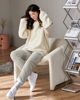 Homewear autumn and winter loose pajamas a set for women