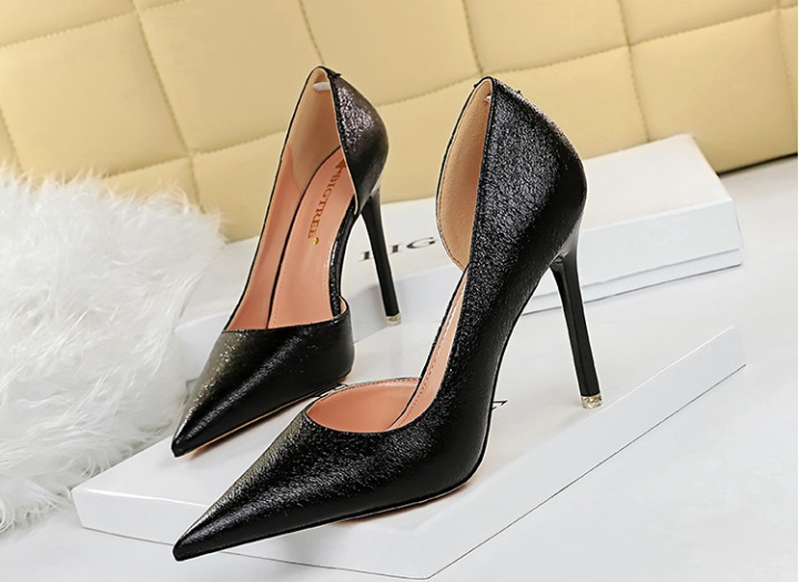 Slim pointed fine-root high-heeled sexy hollow shoes