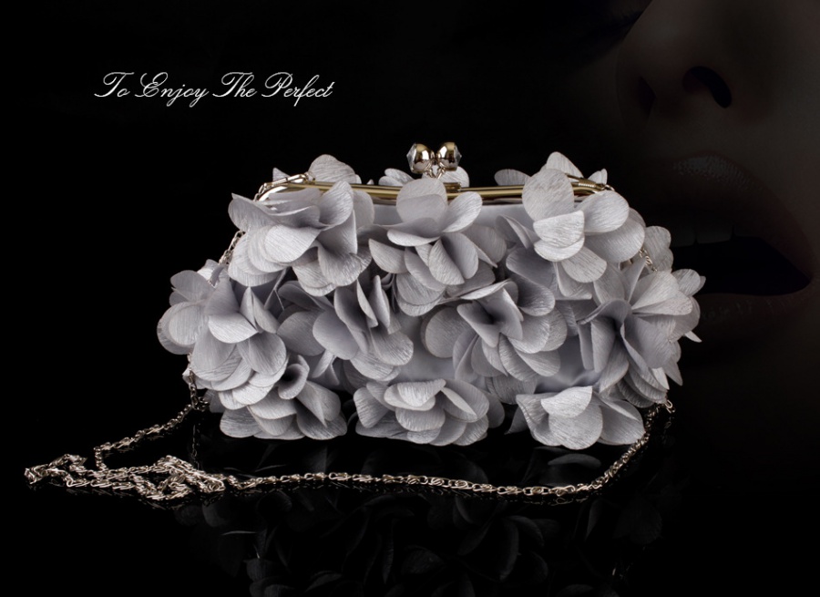 Bride flowers cheongsam banquet fashion handbag