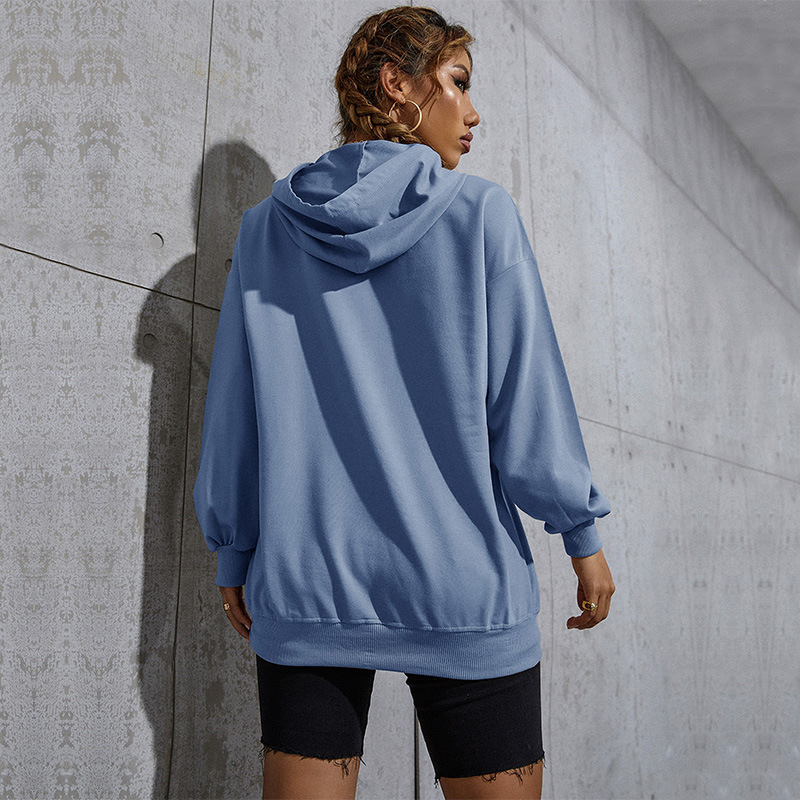 Hooded autumn Casual pocket bottoming hoodie for women