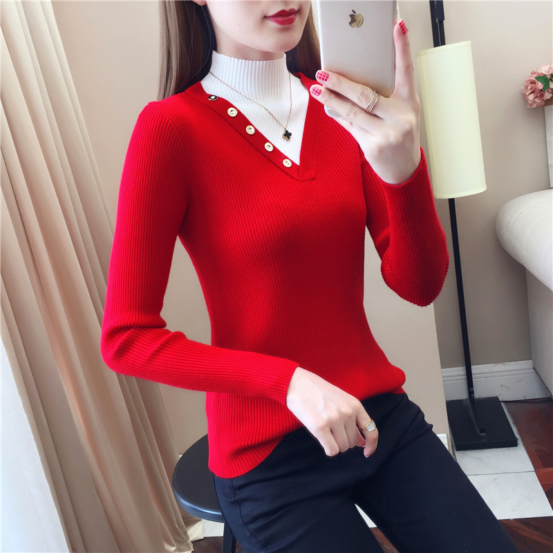 Inside the ride bottoming shirt sweater for women
