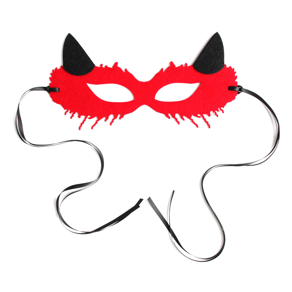 Prom perform devil mask half face christmas accessories