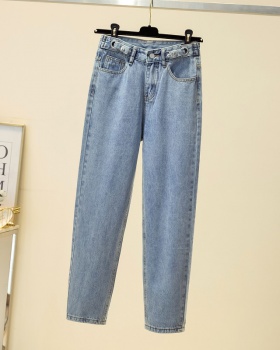 Large yard harem loose high waist radish jeans